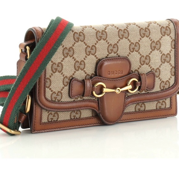 Gucci Lady Web GG Canvas Convertible Wallet - Picture 2 of 12